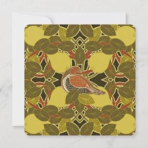 Partridge In A Pear Tree Carte de voeux de Noël