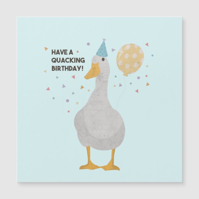 Party Duck Pun : Avoir un quille Anniversaire (Devant)