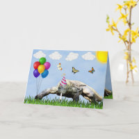 Party Komodo Dragon Bonne carte d'anniversaire