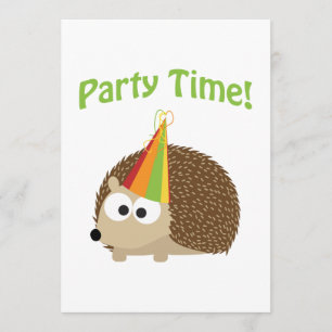 Party Time! Invitation du parti Hedgehog