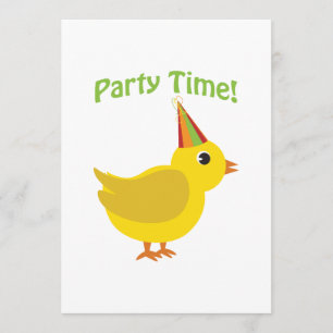 Party Time! Invitations de groupes de poulets