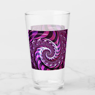Paruline en verre à illusion rose et noire
