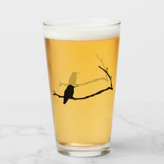 Paruline en verre - Colibri assis sur une branche
