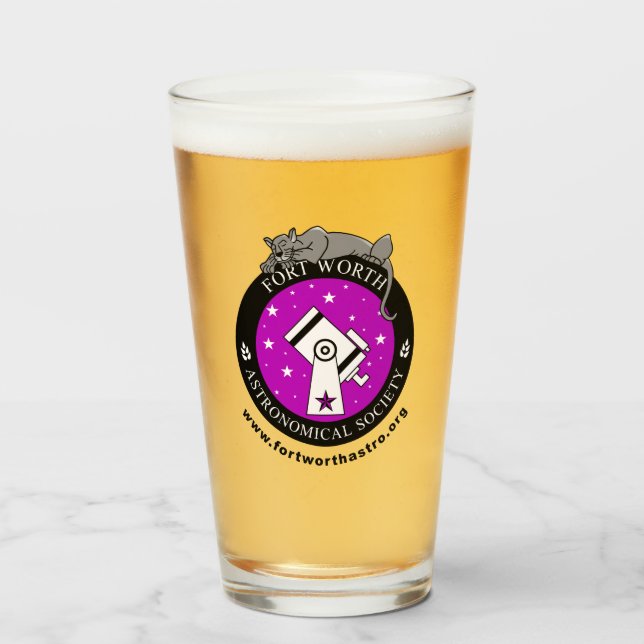 Paruline en verre FWAS officielle 16oz (Devant (rempli))