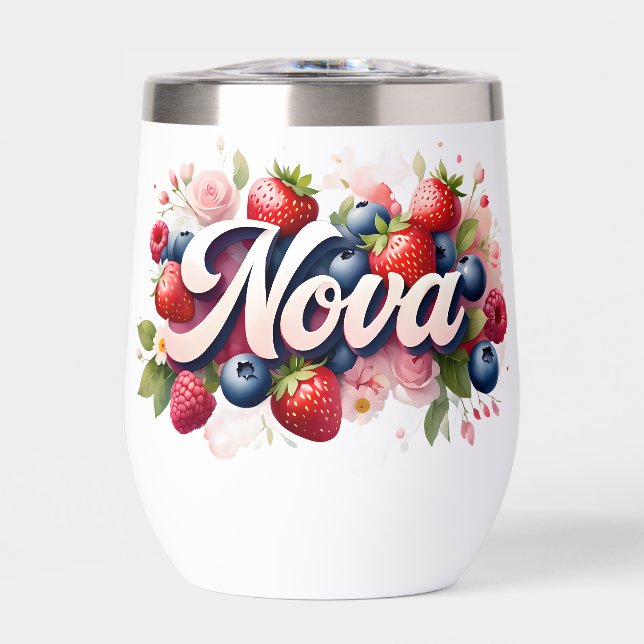 Paruline florale Berry personnalisée - "Nova" (Avant)