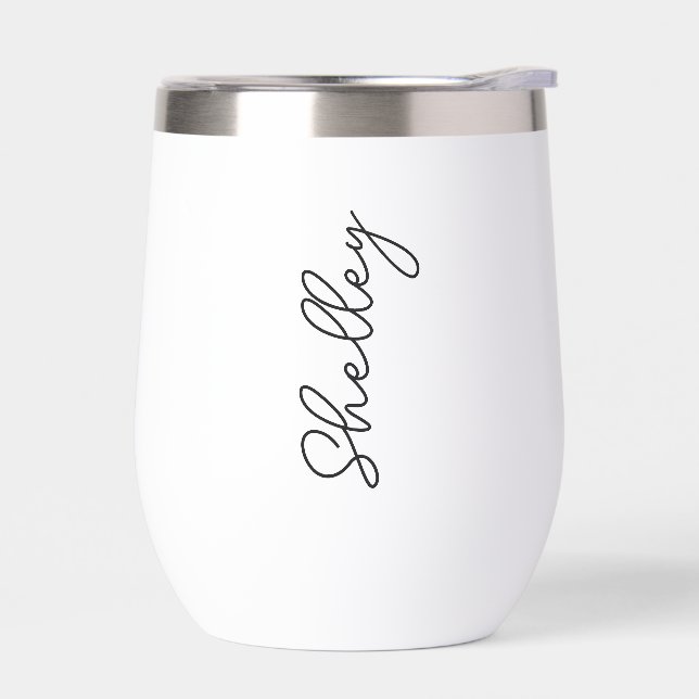Paruline personnalisée, Coupe de café inoxydable,  (Gauche)