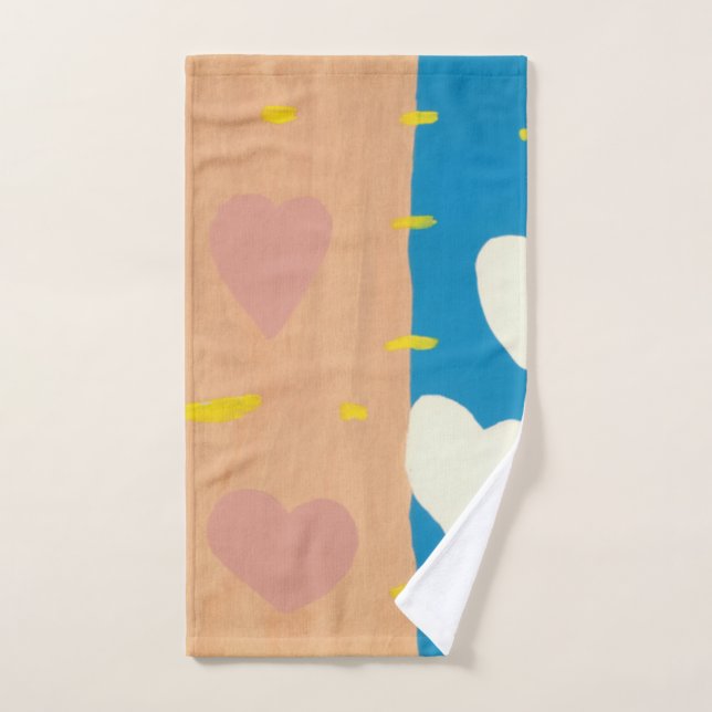 Parure de serviettes de bain Vent d'amour (Serviette à main)