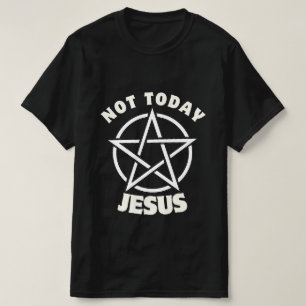 Pas aujourd'hui Jésus Mens T-shirt