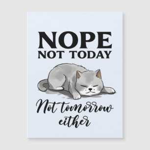 Pas aujourd'hui, pas demain - Chat endormi