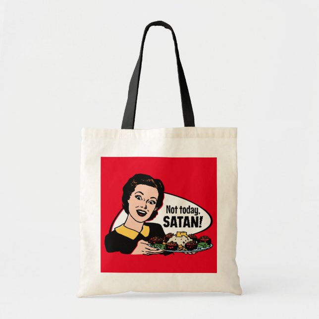 Pas aujourd'hui Sac fourre-tout Satan (Devant)