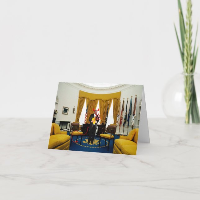 Pas aujourd'hui, Satan Note Card (Devant)