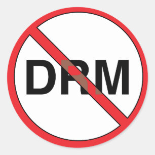 Pas bons autocollants de gestion (DRM) de Digitals