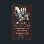 PAS carte de visite d'études spatiales<br><div class="desc">Parfois il est le meilleur d'être clair, droit hors de la porte, que vos clients vous demandent quelque chose qui des regards formidablement difficiles à eux… mais à vous, un professionnel qualifié, peut la manger pour le petit déjeuner et sentir toujours affamé après. Ce n'est pas des études spatiales. À...</div>