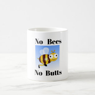 Pas d'abeilles Pas de boutons Café Mug