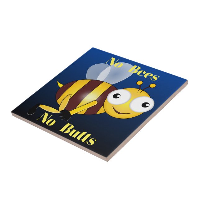 Pas d'abeilles Pas de boutons Carreaux en céramiqu (Côté)