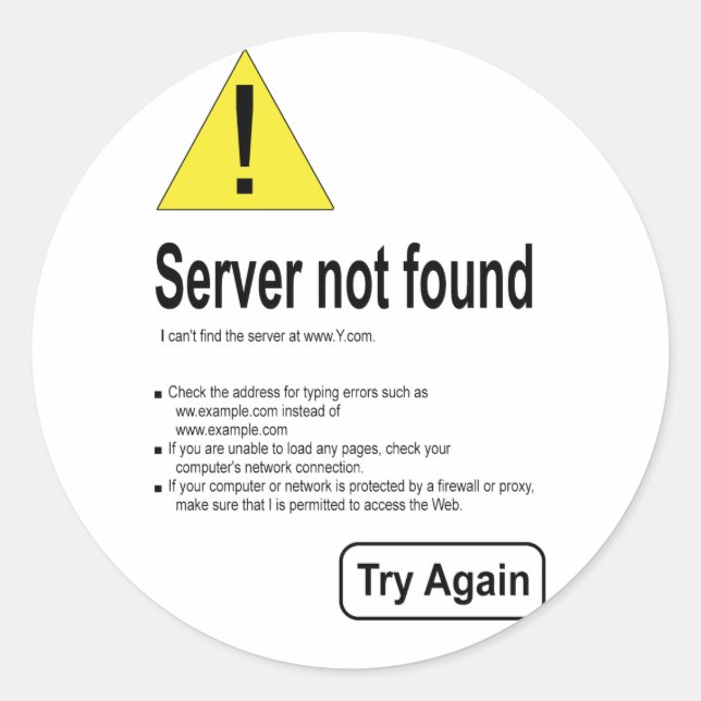 pas d'accès internet - autocollant (Devant)