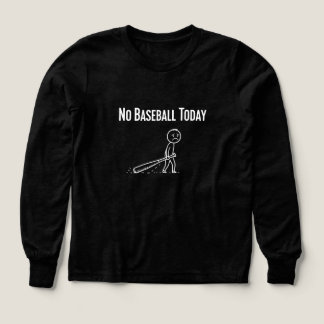 Pas de baseball aujourd'hui triste Stick Figure Am