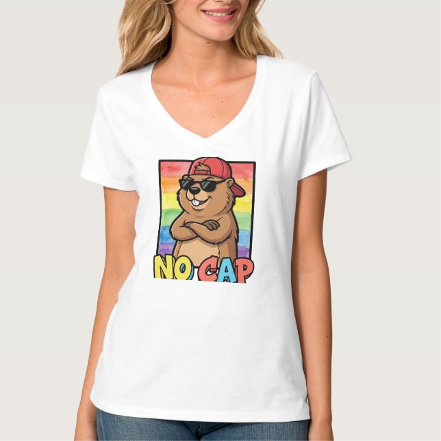 Pas de blague Capybara – T-shirt drôle de capybara (Devant)