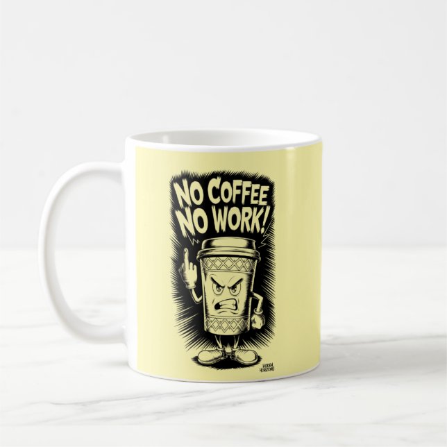 Pas de café pas de tasses de travail (Gauche)