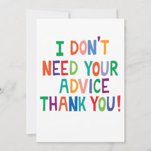 Pas de Carte de remerciements