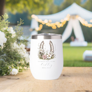 Pas de cavalier de mariée seule Floral Horseshoe C