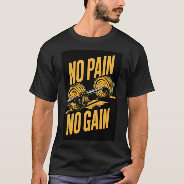 Pas de douleur, pas de gain premium T-shirt classi (Devant)