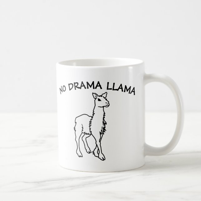 PAS DE DRAMA LAMA Coffee Mugs (Droite)