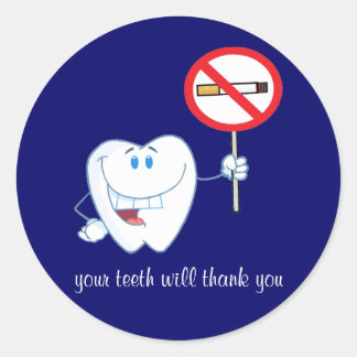 Pas de fumée - Vos Dents Merci Stickers