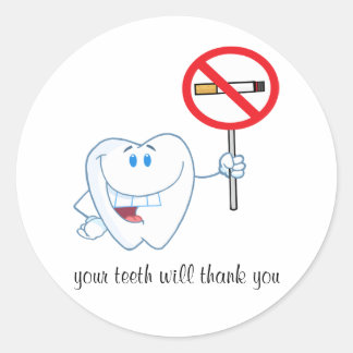 Pas de fumée - Vos Dents Merci Stickers