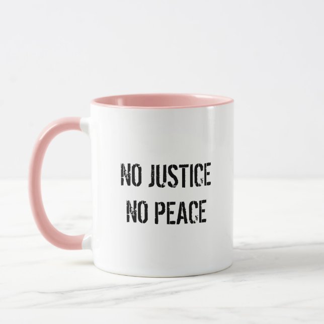 Pas de justice Pas de café de paix Mug (Gauche)