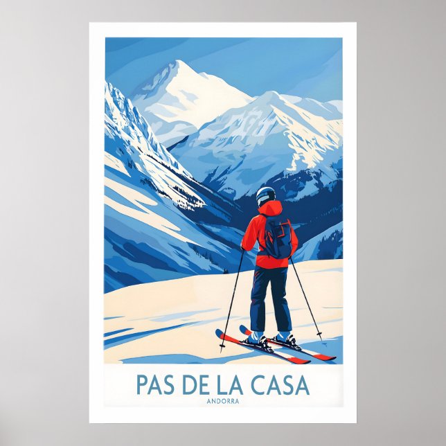 Pas de la Casa Andorra Impression Pyrénées Ski (Devant)