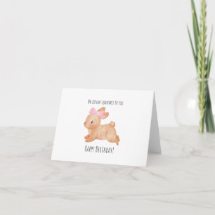Pas de lapin comparé à toi, mignonne lapin carte d