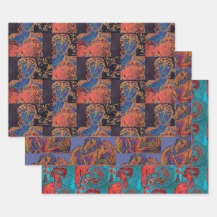 Pas De Méchants Bits ! Papier à envelopper 3 feuil