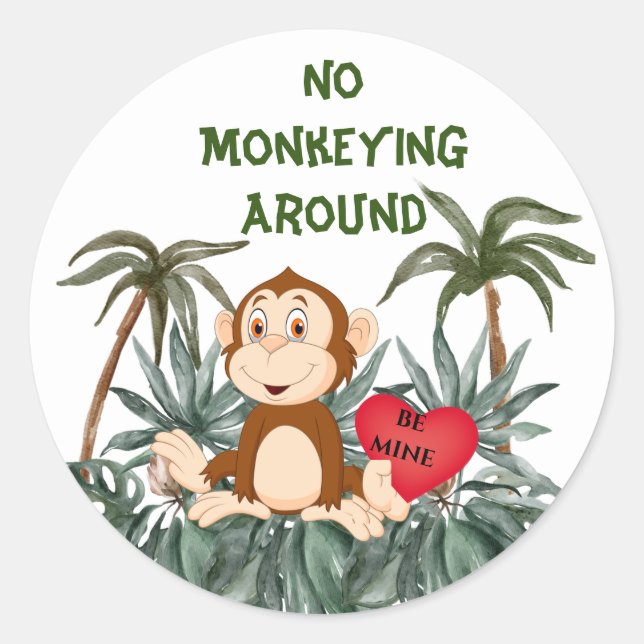 Pas de Monkeball autour des Stickers Classic Round (Devant)