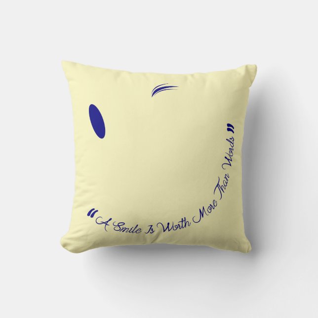 Pas De Mots, Sourires Dit Que Tout Jetait Oreiller (Recto)