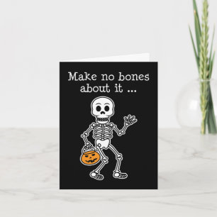 Pas de os Skeleton Carton Halloween Carte de vacan
