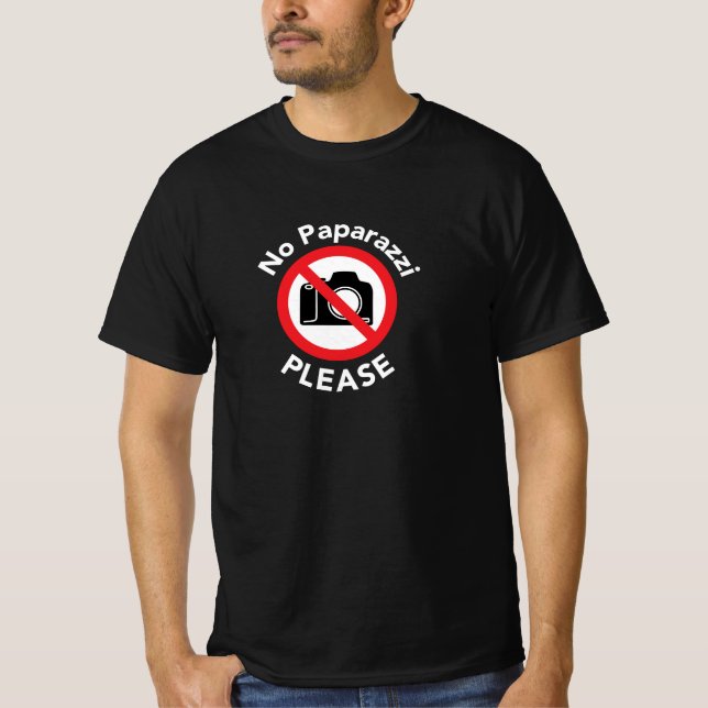 Pas de paparazzi s'il vous plaît - T-Shirt sans ph (Devant)