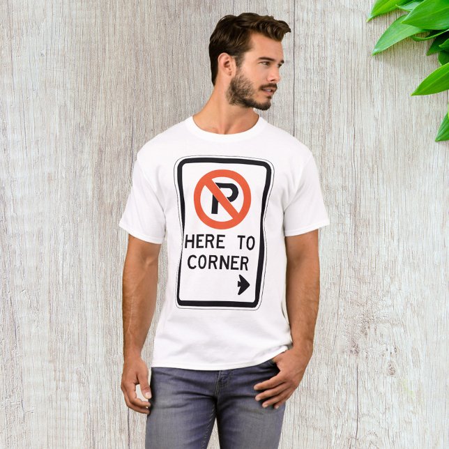 Pas De Parking Pour Les T-Shirt Hommes De Coin (Créateur téléchargé)