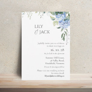 Pas de photo Carte Plat Hydrangea Faire-part de ma