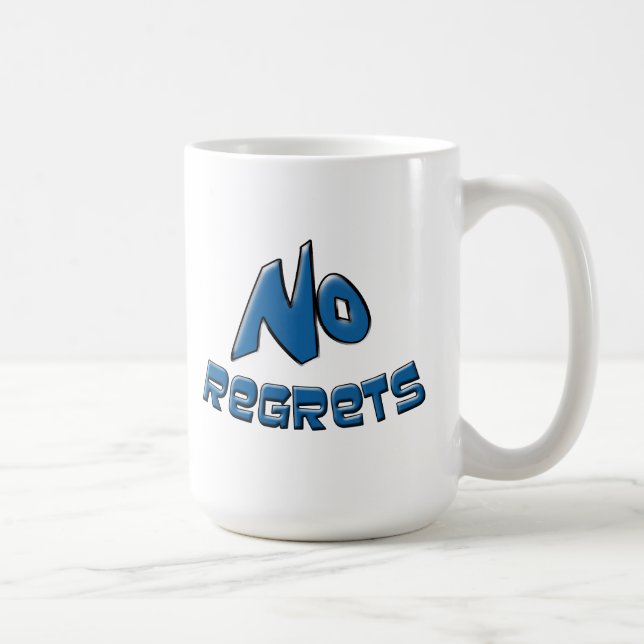 Pas de Regrets café Mug (Droite)