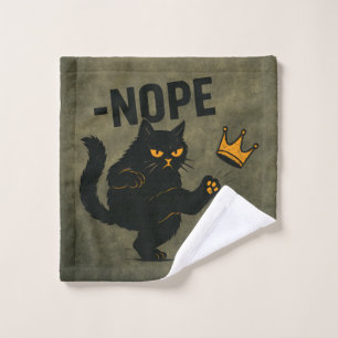 Pas De Rois En Amérique Chat Noir Drôle Kicking Cr