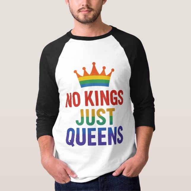 Pas de rois, juste des reines Raglan T-shirt (Devant)