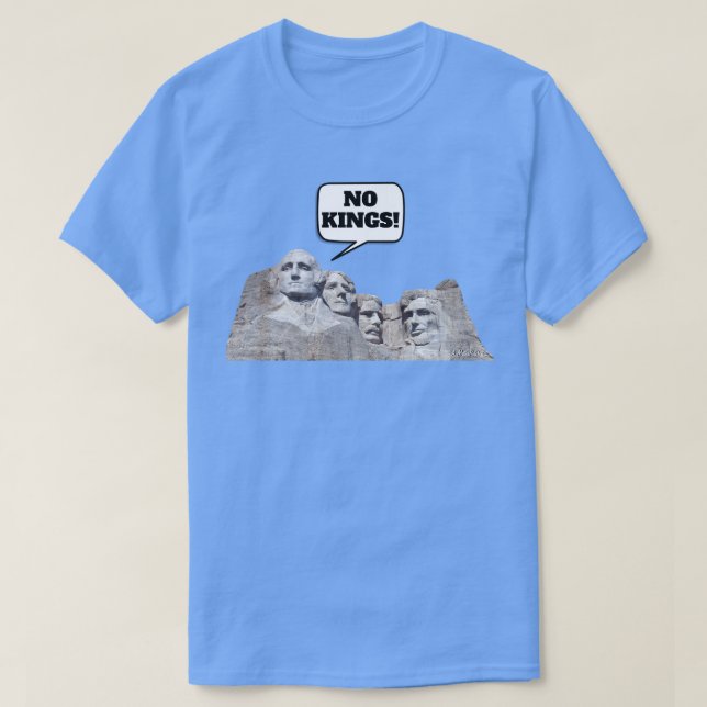 Pas de rois (Mt Rushmore) - Un T-shirt MisterP (Design devant)