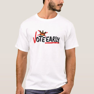 Pas de rois votez tôt T-shirt clair pour hommes