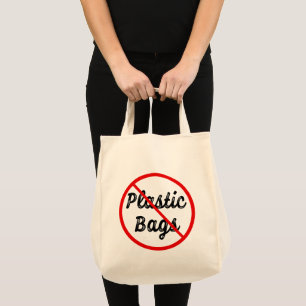 Pas de sacs en plastique Terre Rouge et Noir