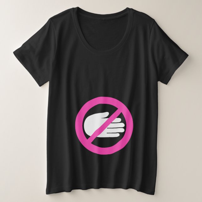 Pas de signe de contact pas de t-shirt maternité (Design devant)