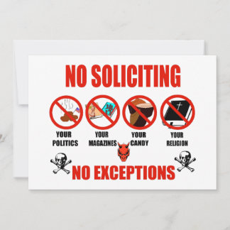 Pas de sollicitation