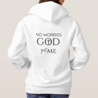 Pas de soucis DIEU m'a eu Sweat à capuche ✝️Je Cro