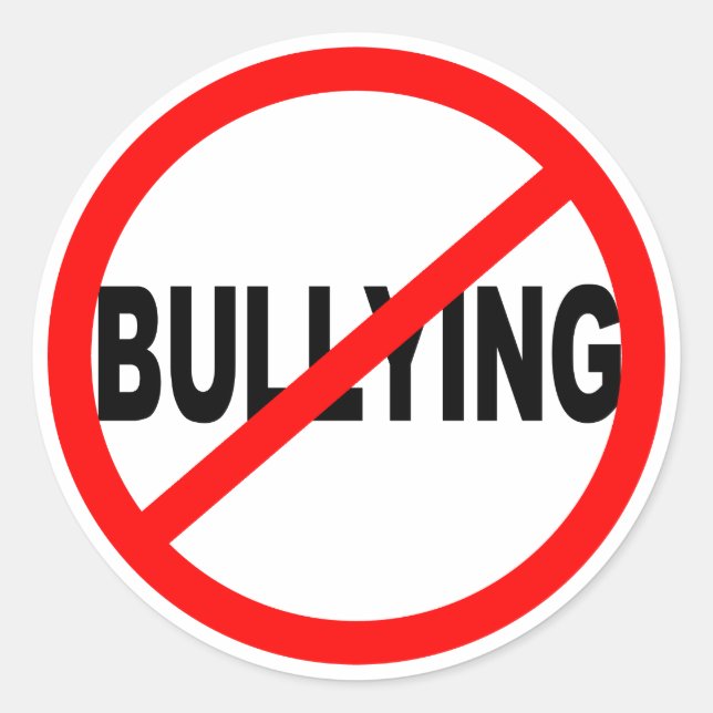 Pas de stickers ronds d'intimidation (Devant)