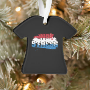 Pas de stress - Rouge Blanc Bleu Positif Esprit
